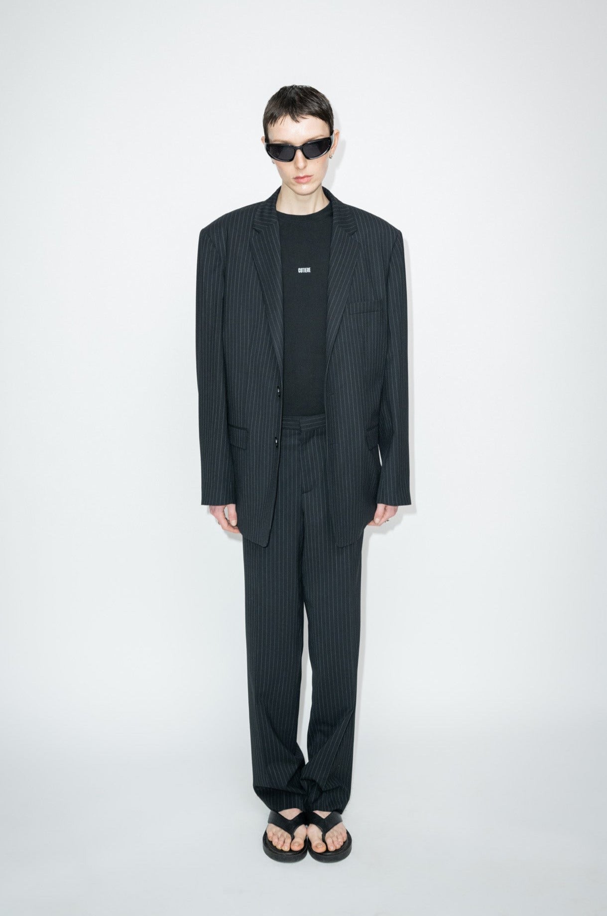UNISEX PINSTRIPED BLAZER